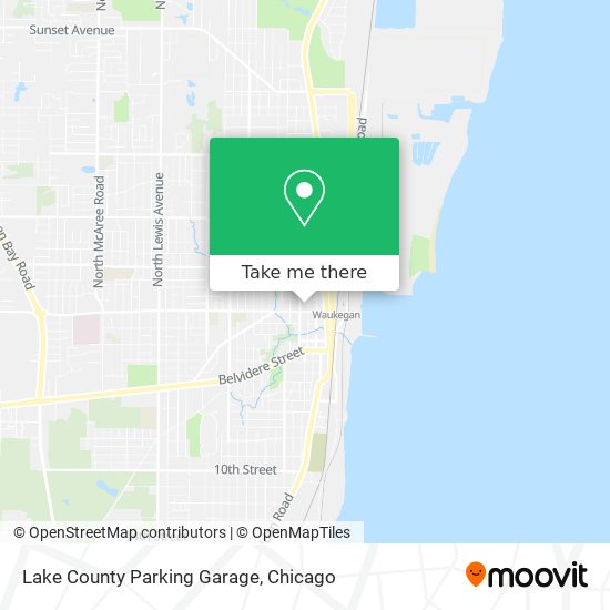 Lake County Parking Garage map