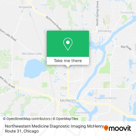 Mapa de Northwestern Medicine Diagnostic Imaging McHenry Route 31