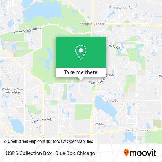 USPS Collection Box - Blue Box map