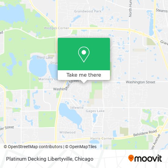 Platinum Decking Libertyville map