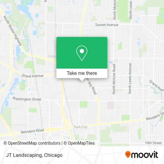 JT Landscaping map