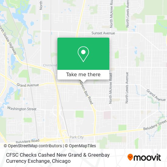 Mapa de CFSC Checks Cashed New Grand & Greenbay Currency Exchange