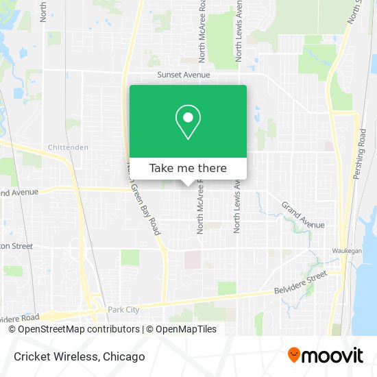 Mapa de Cricket Wireless