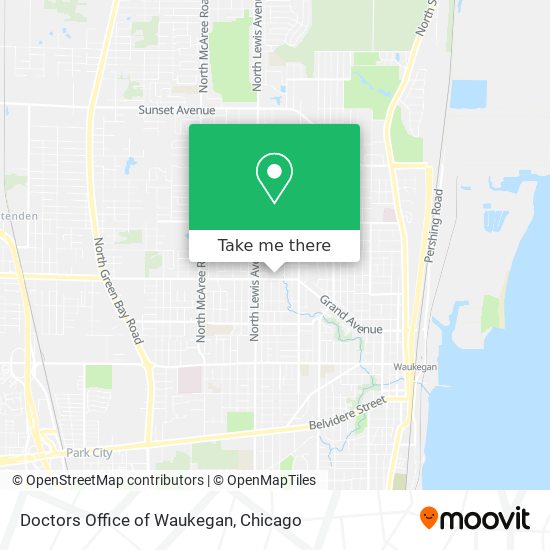 Doctors Office of Waukegan map