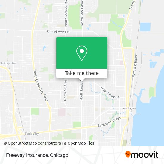 Mapa de Freeway Insurance