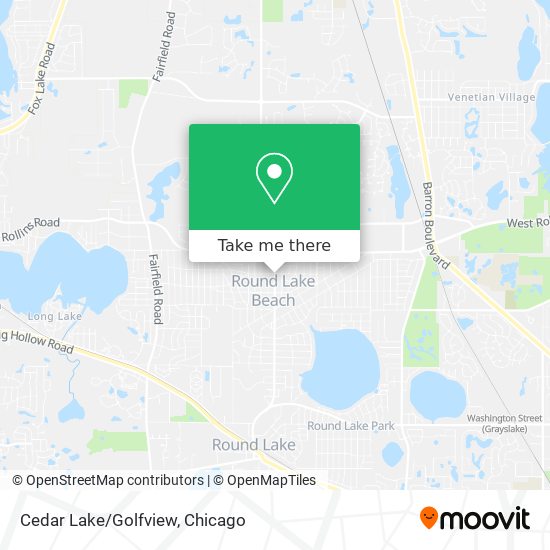 Cedar Lake/Golfview map