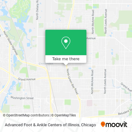 Advanced Foot & Ankle Centers of Illinois map