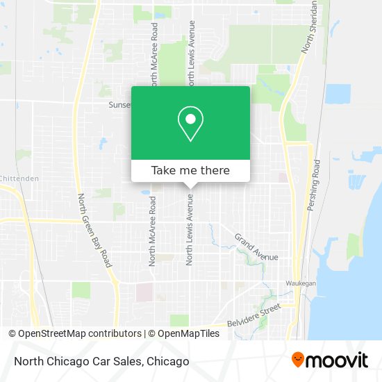 Mapa de North Chicago Car Sales