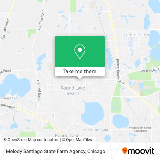 Mapa de Melody Santiago State Farm Agency