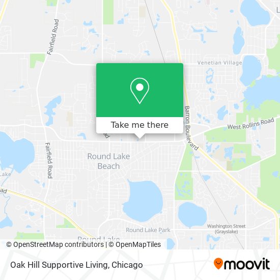 Oak Hill Supportive Living map