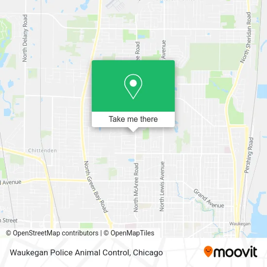 Waukegan Police Animal Control map