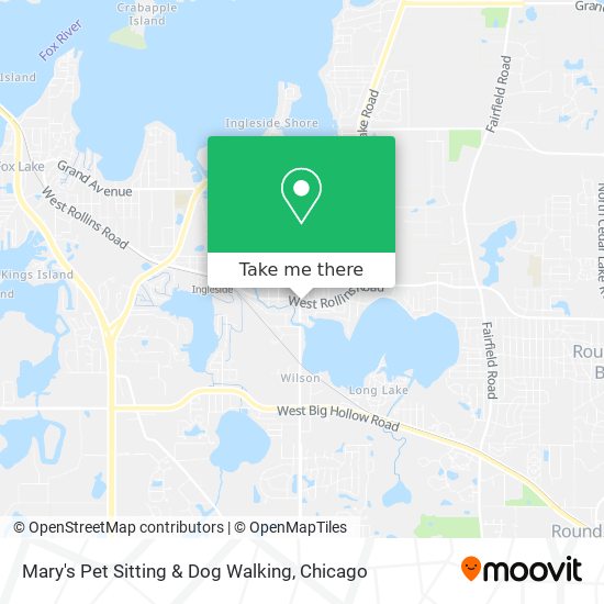 Mary's Pet Sitting & Dog Walking map