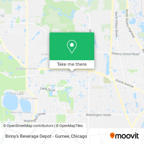 Binny's Beverage Depot - Gurnee map