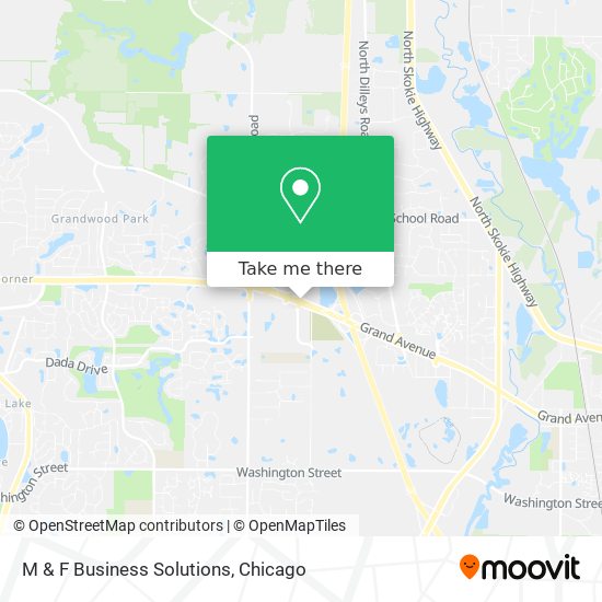 M & F Business Solutions map