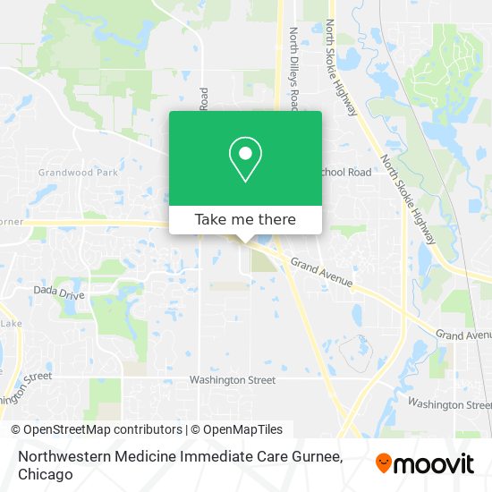 Mapa de Northwestern Medicine Immediate Care Gurnee