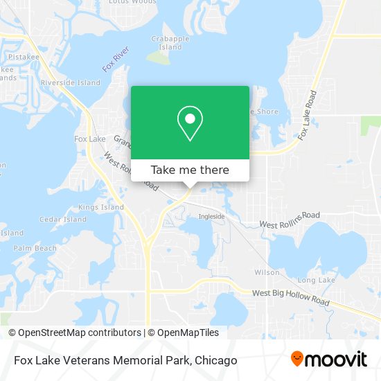 Fox Lake Veterans Memorial Park map