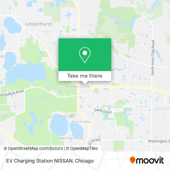 EV Charging Station NISSAN map