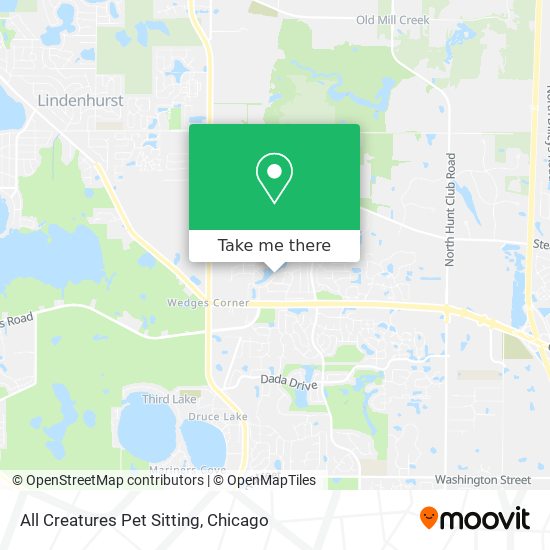 All Creatures Pet Sitting map