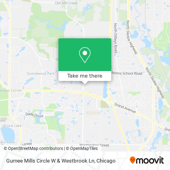 Gurnee Mills Circle W & Westbrook Ln map