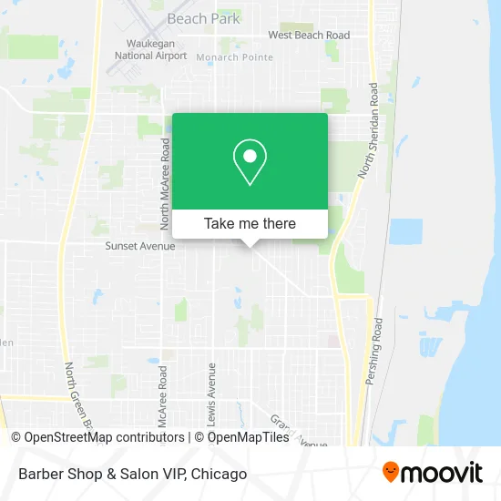 Barber Shop & Salon VIP map