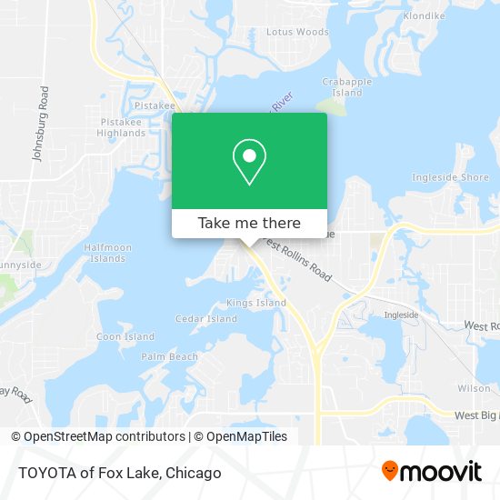 TOYOTA of Fox Lake map