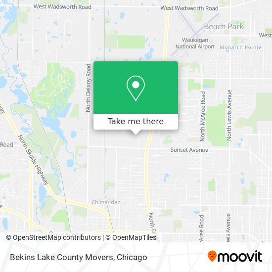 Mapa de Bekins Lake County Movers