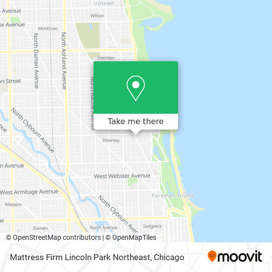 Mapa de Mattress Firm Lincoln Park Northeast