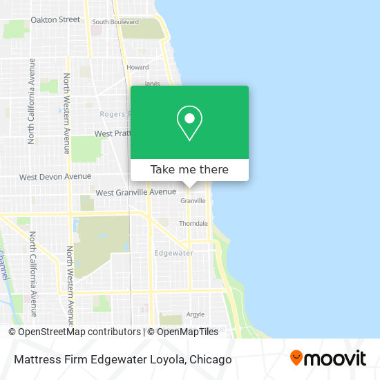 Mattress Firm Edgewater Loyola map