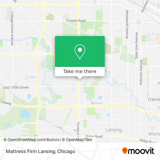 Mapa de Mattress Firm Lansing