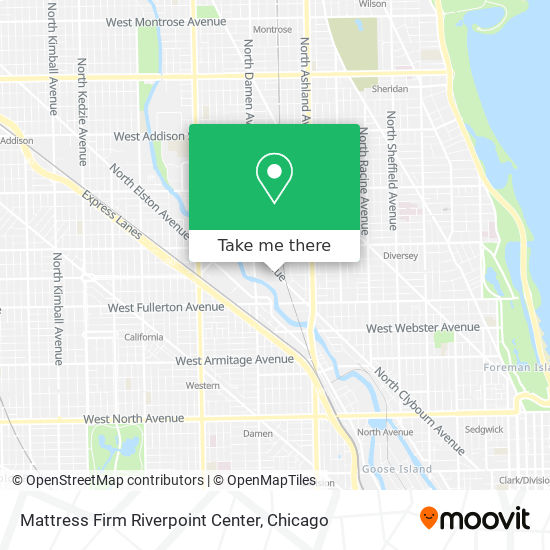 Mattress Firm Riverpoint Center map