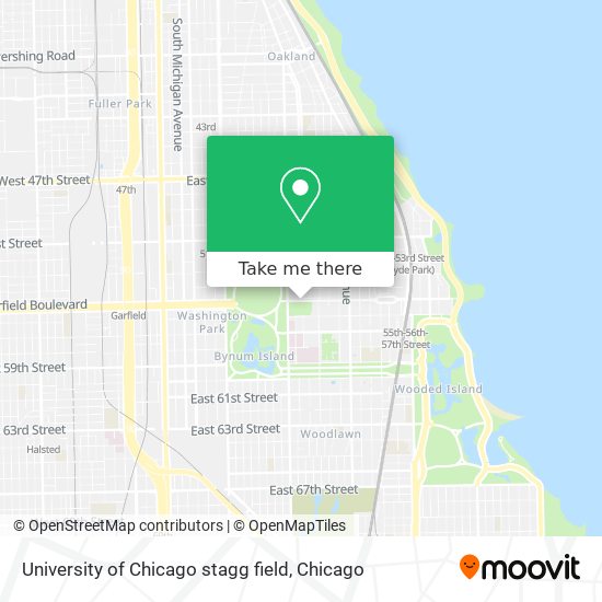 University of Chicago stagg field map