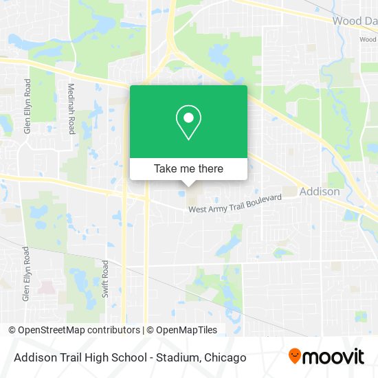 Mapa de Addison Trail High School - Stadium