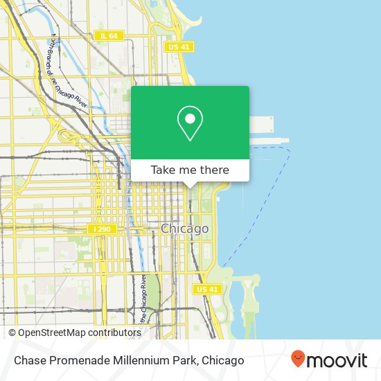 Mapa de Chase Promenade Millennium Park