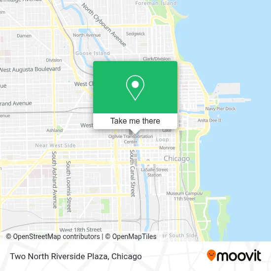 Two North Riverside Plaza map