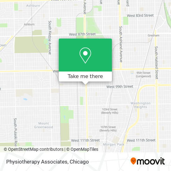 Physiotherapy Associates map