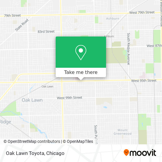 Oak Lawn Toyota map