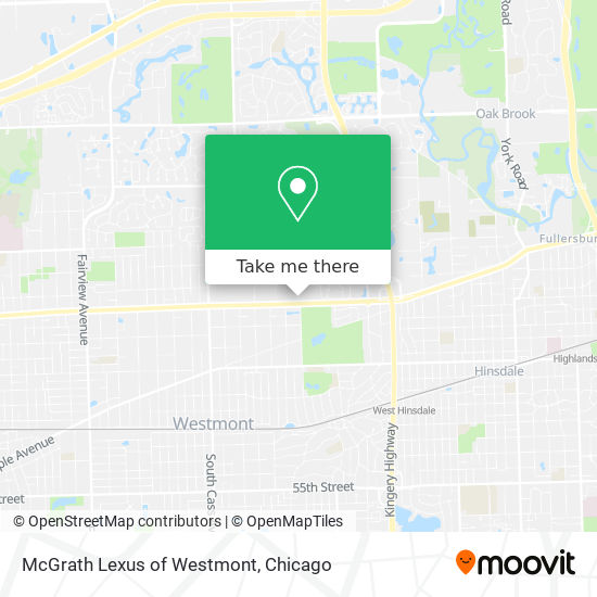 McGrath Lexus of Westmont map