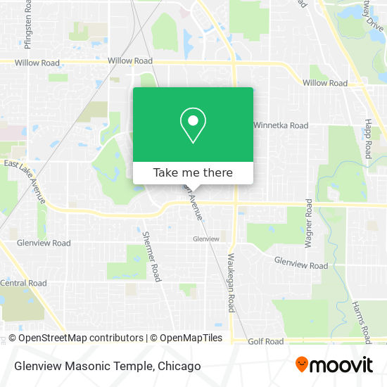 Glenview Masonic Temple map