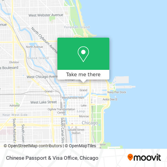 Chinese Passport & Visa Office map