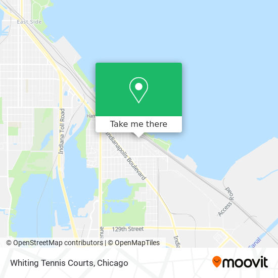 Whiting Tennis Courts map