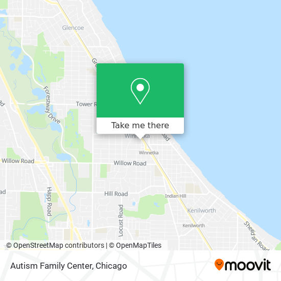 Autism Family Center map