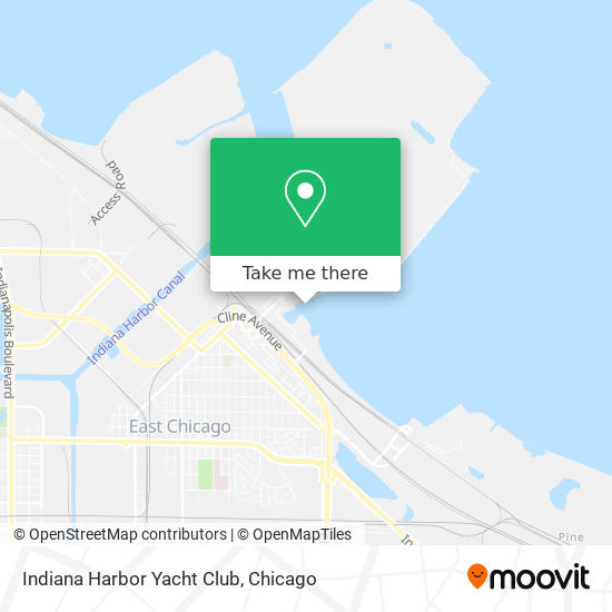Indiana Harbor Yacht Club map