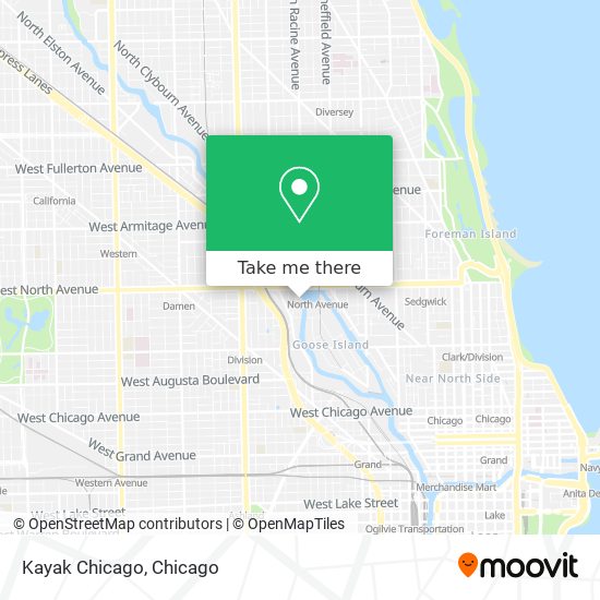 Kayak Chicago map