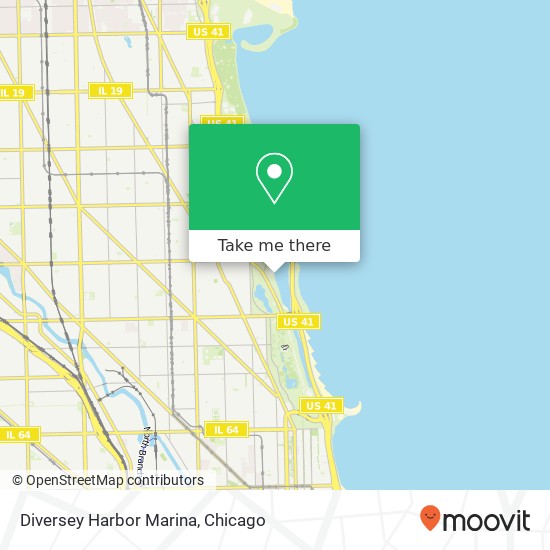 Diversey Harbor Marina map