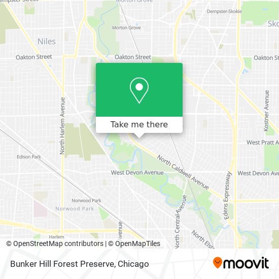 Bunker Hill Forest Preserve map