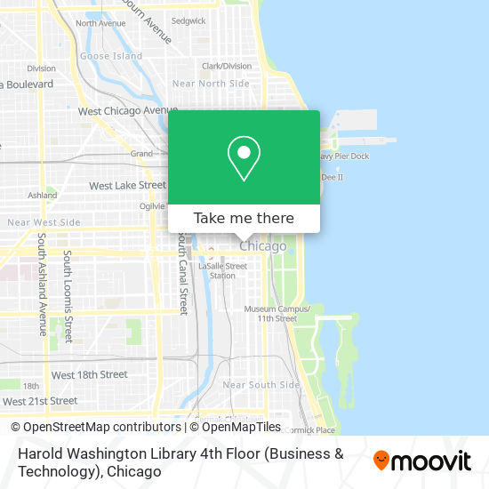 Harold Washington Library 4th Floor (Business & Technology) map