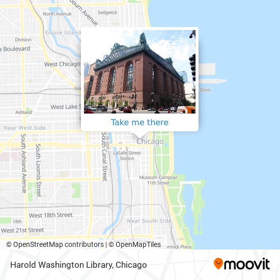 Mapa de Harold Washington Library