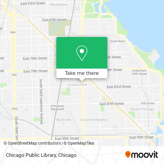 Chicago Public Library map