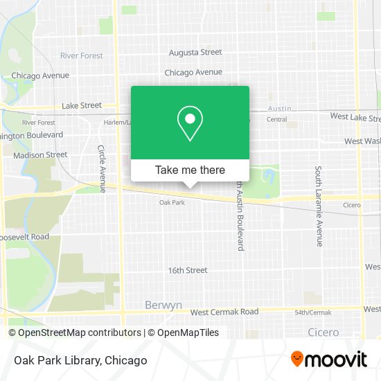 Oak Park Library map