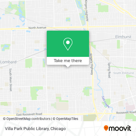 Villa Park Public Library map